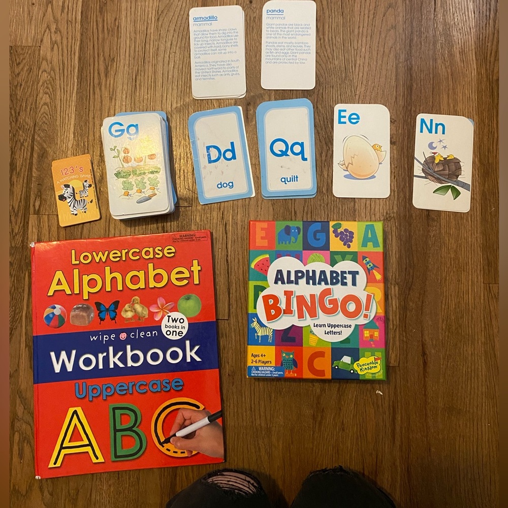 Kindergarten Pre-K Pre School Learning Upper Case Letters Bundle Dry Erase